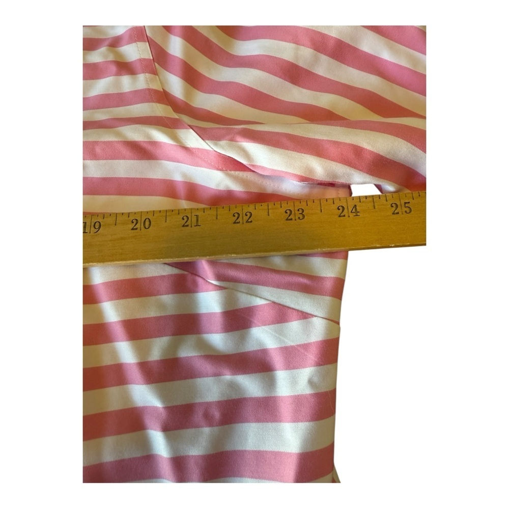 Foxcroft Womens Pink Stripes Non Iron Button Down Shirt Sz 16W Career Wear - Picture 7 of 9
